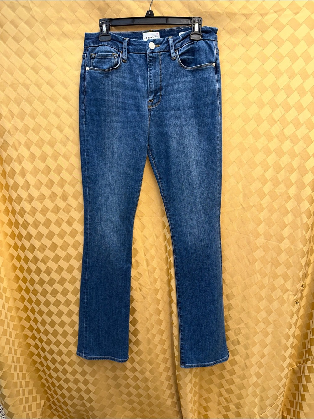 Frame Denim Bootcut Jeans in Classic Blue Wash